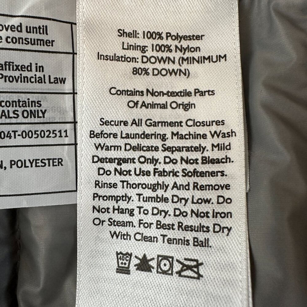EDDIE BAUER Women’s Size Large EB 650 Gray Down Vest - Picture 10 of 10
